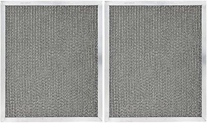 American Metal Filter Company Aluminum Grease Range Hood Filter - 8-3/4" x 10-1/2" x 3/8" - RF200 Compatible - Reusable - 2 Pack