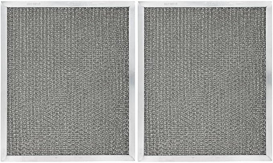 American Metal Filter Company Aluminum Grease Range Hood Filter - 8-3/4" x 10-1/2" x 3/8" - RF200 Compatible - Reusable - 2 Pack