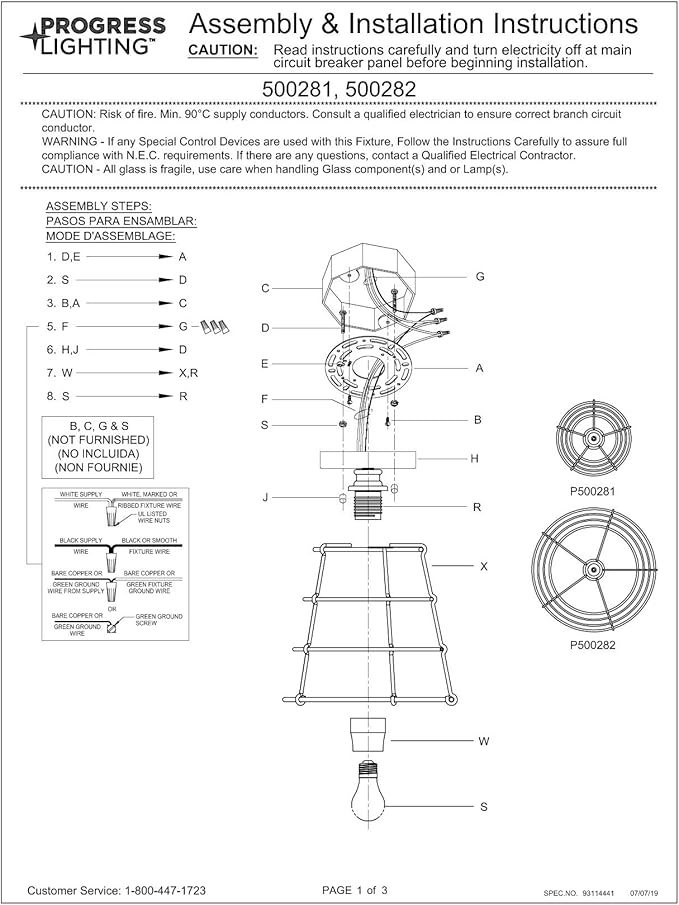 Progress Lighting Chambers Collection 1-Light Farmhouse Pendant Light Galvanized