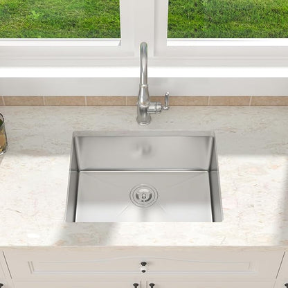 21 Inch Undermount Kitchen Sinks - 21 x 18 Inch Undermount Stainless Steel Bar RV Sink 16 Gauge Small Single Bowl Stainless Steel Outdoor Wet Bar & Prep Sink Basin 21 x 18 x 9 Inch