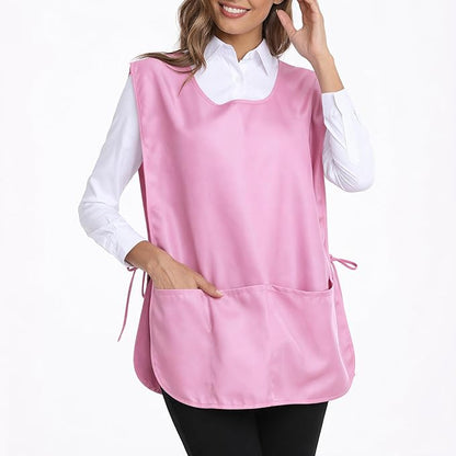 Xeoxarel Unisex Cobbler Apron with 3 Pockets, Adjustable Drawstring Waist, Professional Lightweight for Kitchen Salon Garden