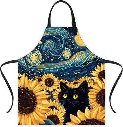 Apron Adjustable Waterproof with Two Deep Pockets Wowen men for Summer BBQ Pool Parties & Resorts