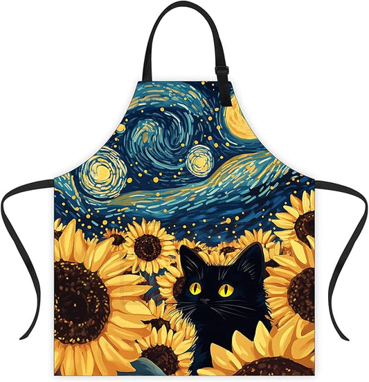 Apron Adjustable Waterproof with Two Deep Pockets Wowen men for Summer BBQ Pool Parties & Resorts