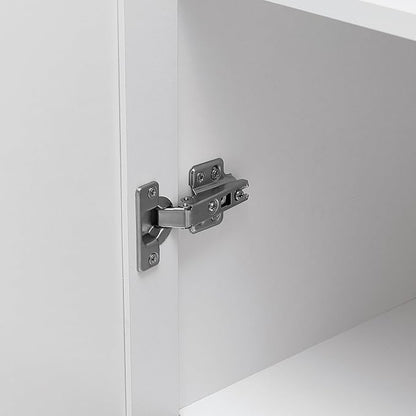 Favfurish 71" Tall Bathroom Storage Cabinet with Doors, Modern Linen Cabinets w/Adjustable Shelves & Anti-Tipping Device, Easy Assembly, Freestanding Organizer for Dining Room,Kitchen,Office,White