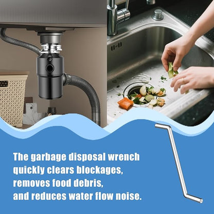 Garbage Disposal Wrench, Garbage Disposal Allen Wrench Tool for Un-Jam/Food Garbage Disposal Fix Garbage Disposal Repair/Unclog Kitchen Sink