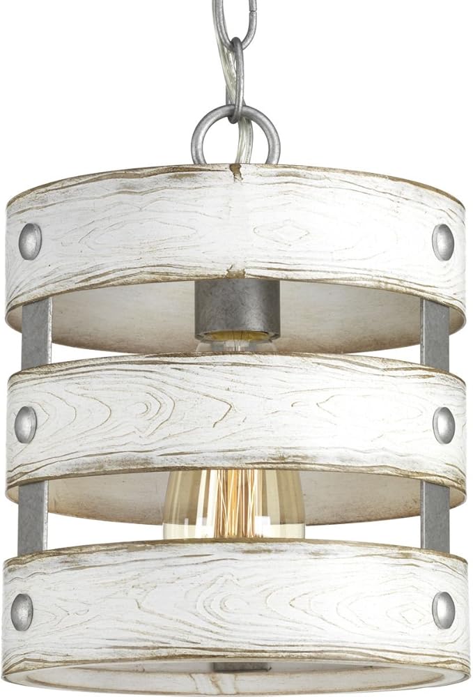 Gulliver Collection 1-Light Coastal Pendant Light Galvanized