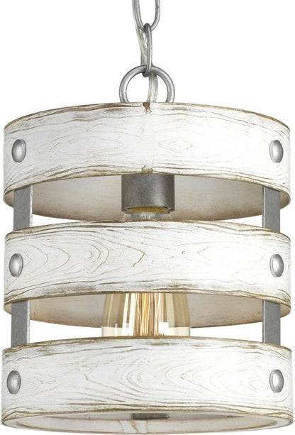 Gulliver Collection 1-Light Coastal Pendant Light Galvanized