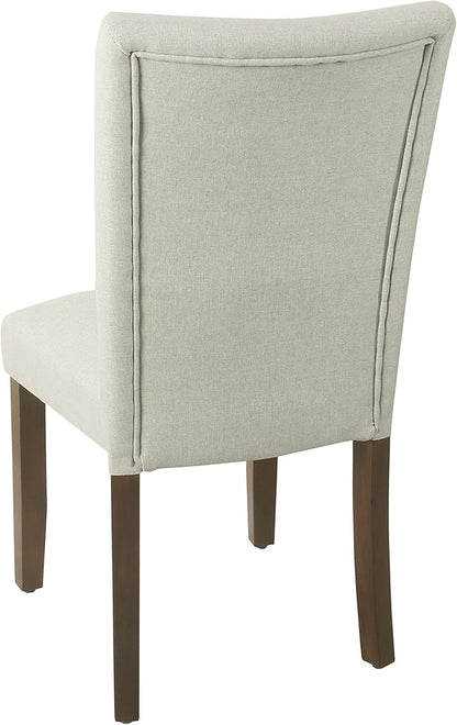 HomePop Classic Parsons Dining Chair - Soft Gray Woven (Set of 2)