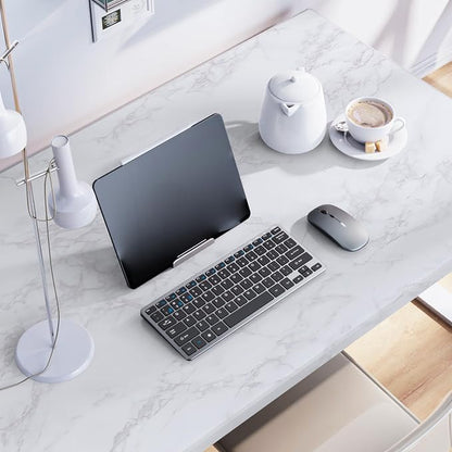 practicalWs White/Grey Marble Contact Paper 23.6" x 118", Marble Wallpaper Peel and Stick with Tools, Self Adhesive Vinyl Film Contact Paper for Countertops