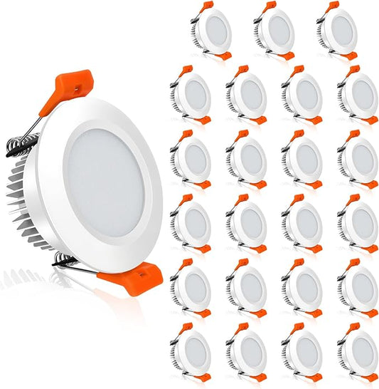 YGS-Tech 2 Inch LED Recessed Lighting, Dimmable Downlight 3W(35W Halogen Equivalent), CRI80, 3000K Warm White Ceiling Light with LED Driver(24 Pack)