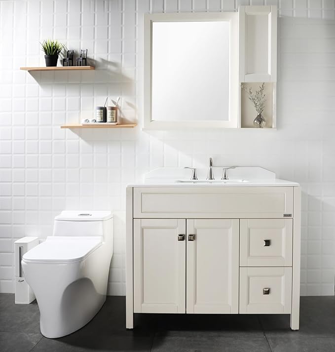 PARLOS Widespread 2 Handles Bathroom Faucet with Metal Pop Up Sink Drain and cUPC Faucet Supply Lines, Brushed Nickel, Demeter 13647