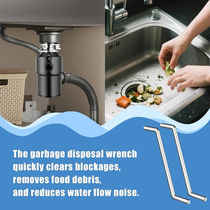 2 PCS Garbage Disposal Wrench, Garbage Disposal Allen Wrench Tool Compatible with InSinkErator Garbage Disposal