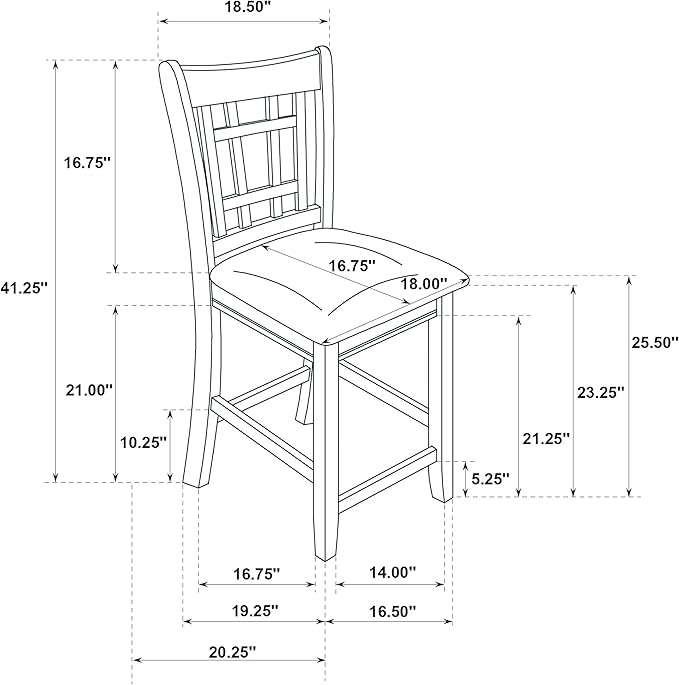 Coaster Home Furnishings - LAVON - 5-Piece Counter Height Dining Set - Oval Extendable Table with Storage & 4 Upholstered Chairs - Dining Room & Kitchen - Light Chestnut - 105278-S5