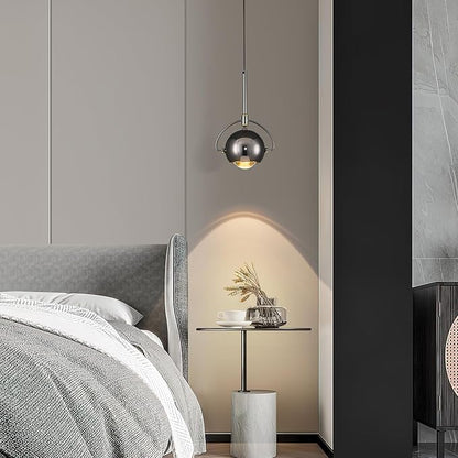 Modern Pendant Light, Black Pendant Lighting LED Dimmable, Adjustable Pendant Lights Kitchen Island Dinning Room,Bedroom,Bar, Kitchen Island Ceiling Hanging Light Fixtures(2-Pack)