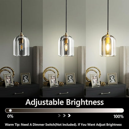 Crystal Pendant Light Kitchen Island Brass Crystal Pendant Light Over Island Height-Adjustable Dimmable Gold Pendant Lights Over Dining Table,E12 Bulb Included