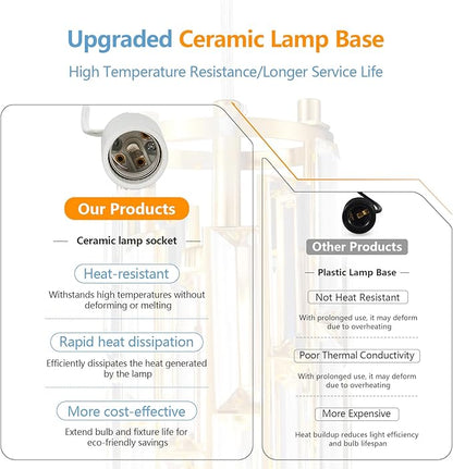 LMQNINE 4 Light Gold Pendant Lighting Modern Pendant Light, Mini Crystal Chandeliers,Adjustable Pendant Light Fixture for Kitchen Island Dinning Room Bedroom(Gold 4-Light)