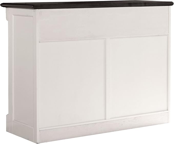 Crosley Furniture Shelby Traditional Sideboard Buffet Cabinet with Storage, White