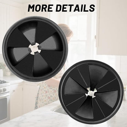 3 3/8" Garbage Disposal Splash Guard QCB-AM for Insinkerator Evolution Series, Removable Quiet Sink Rubber Drain Insert, 2026 New Design Garbage Disposer Accessories by Katewei