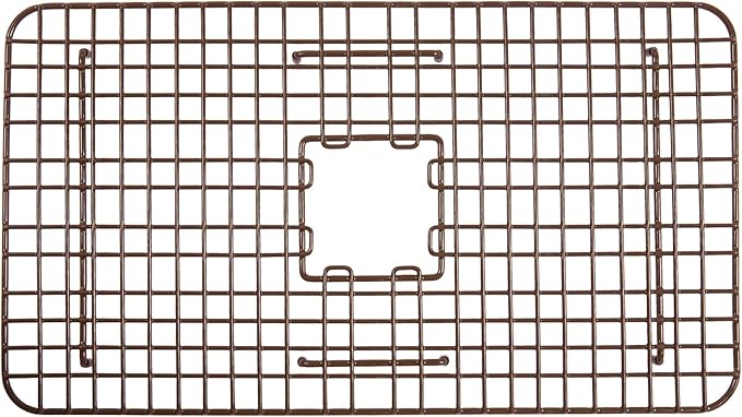 SinkSense Wren 27" x 15" Kitchen Sink Bottom Grid, Antique Brown