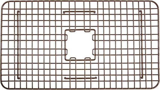 SinkSense Wren 27" x 15" Kitchen Sink Bottom Grid, Antique Brown