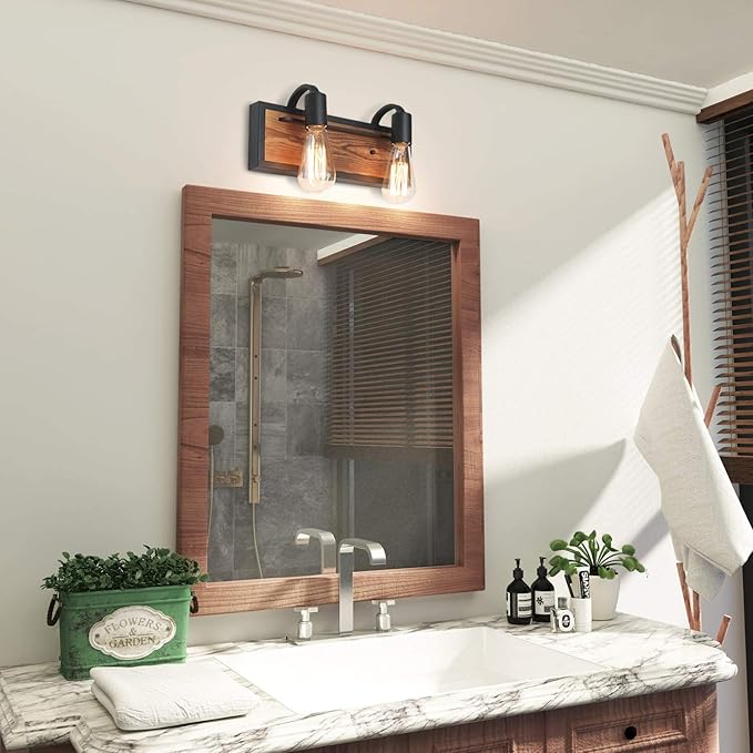 LNC Bathroom Lighting Fixtures Farmhouse Vanity Sconce Rustic Wall Lamp A03439