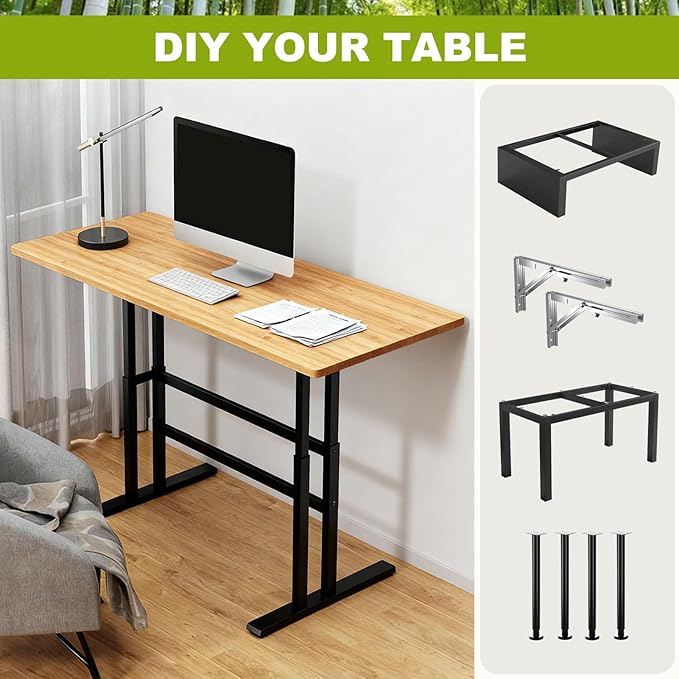Universal Solid Wood Tabletop, DIY Multi-Purpose Desktop, Rectangular Countertop for Washer Stand, Shelf Board, Workbench & Dining Table, Compatible with Standing Desk Bases (23.6x15.7x0.8in)