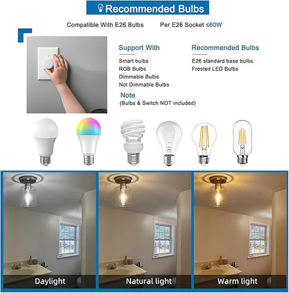 Semi Flush Mount Ceiling Light, 1 Light Brushed Nickel Ceiling Lights, Modern Kitchen Lighting Fixtures Ceiling, Light Fixtures Ceiling Mount with Glass Shade for Kitchen Hallway Foyer(2 Pack)