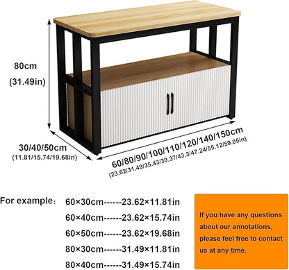 Kitchen Island with Storage, Coffee Bar Cabinet/Bakers Racks for Kitchens; Dining Room Furniture Cabinet, Modern Sideboard Buffet Cabinets for Dining Room, Bathroom, Entryway(B,110x40cm/43.31x15.75in)