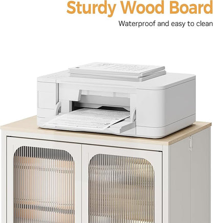 Metal Storage Cabinet Organizer,Kitchen Storage Cabinets With Doors and Shelves,Small Tall Narrow Cabinet with Acrylic Doors & Wheels, Slim Office Cabinets Shelf,NO SCREW NO TOOL ASSEMBLY,White