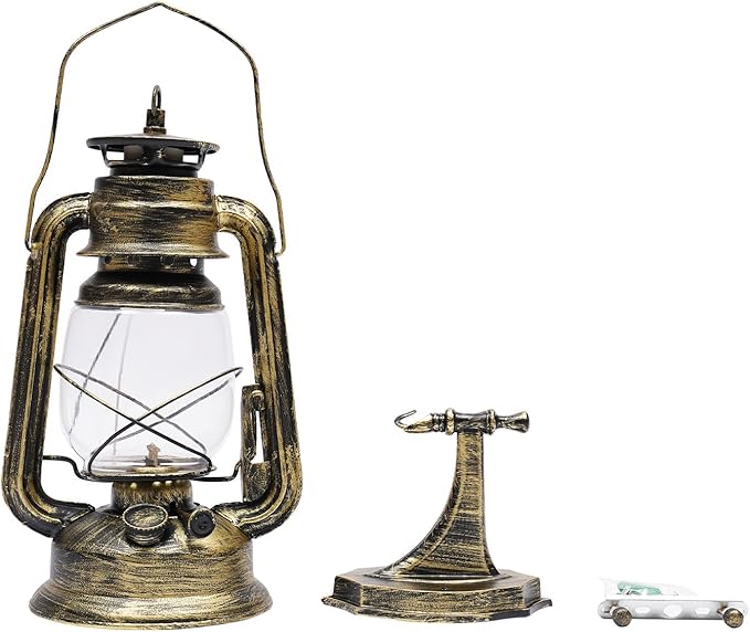 Rustic Wall Sconce Lantern Light, Western Light Fixtures, Vintage Wall Lamp, Farmhouse Wall Light Fixtures, Indoor Old Fashioned Lantern for Hallway Farmhouse Loft (Brass, 1pc)