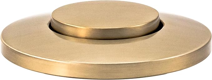 Westbrass ASB-B3-19 Sink Top Waste Disposal Replacement Air Switch Trim Only, Flush Button, Champagne Bronze