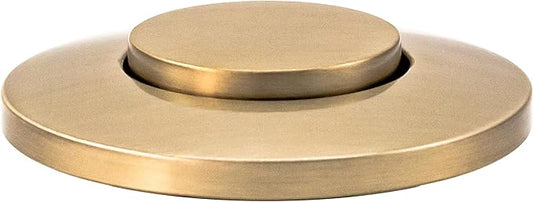 Westbrass ASB-B3-19 Sink Top Waste Disposal Replacement Air Switch Trim Only, Flush Button, Champagne Bronze