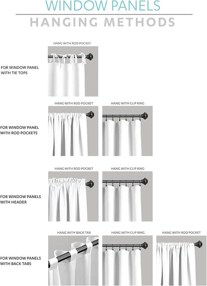 Lush Decor Allison Ruffle Light Filtering Window Curtain Panels Pair 40" W x 84" L Light Gray - Coquette Curtains for Bedroom - Ruffle Curtains Kids