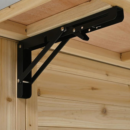 YOPTO Outdoor Kitchen Island Fir Wood Kitchen Island with Stainless Steel Top,Ample Storage Space,Towel and Spice Racks and a Bottle Opener for Outdoor,Natural