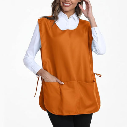 Xeoxarel Unisex Cobbler Apron with 3 Pockets, Adjustable Drawstring Waist, Professional Lightweight for Kitchen Salon Garden