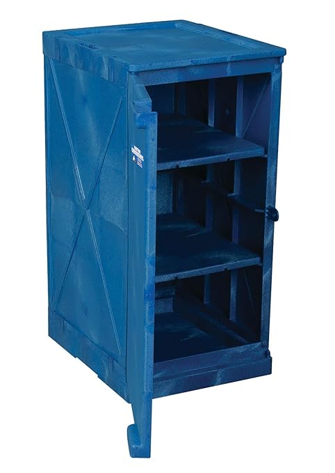 Eagle M12CRA Modular Poly Cabinet, 1 Door, 12 gal, Blue