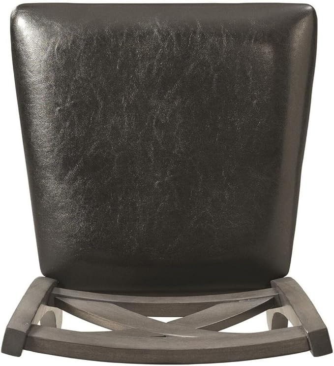HomeStock Counter Height Chairs Set - Gray Side Chairs for Kitchen Island - Modern Dining Room Seating
