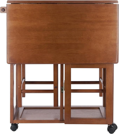 Winsome Wood Suzanne Kitchen, Square, Teak