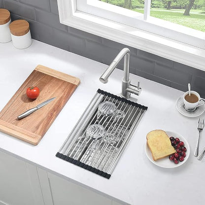 10 Inch Bar Sink Undermount-VASOYO 10x18 Small Kitchen Sink Undermount Wet Bar Sinks 16 Gauge Stainless Steel Single Bowl Small Rv Sinks Outdoor Basin with Bottom Grid