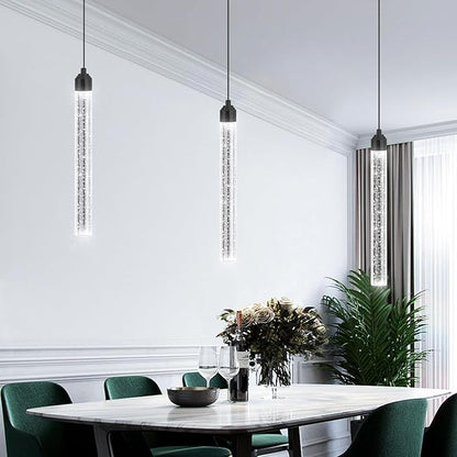 Mini Chandeliers Modern Crystal Pendant Lighting LED Dimmable Pendant Lights Kitchen Island Dining Room