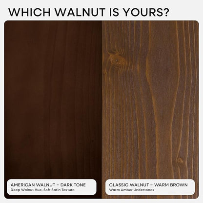 Homeforia Classic Walnut 48 inch Floating Shelf, High End Solid Real Wood Small 48inch Floating Shelves for Wall Mounted, 48in Floating Shelves, Heavy Duty Bracket, 48 X 6.5 X 1.75 inches, Set of 3