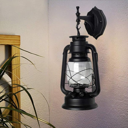 LOYALHEARTDY Wall Porch Light Vintage Rustic Lantern Lamp Indoor Outdoor Industrial Retro E27 Wall Lighting Fixture for Wall, Garage, Front Porch (A)