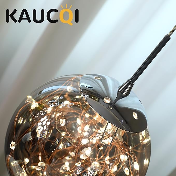 Modern Pendant Light Fixtures for Kitchen Island Sphere Pendant Light Small Hanging Crystal Chandelier for Bedroom Entryway Living Room Foyer Hallway LED Chandeliers for Dining Room