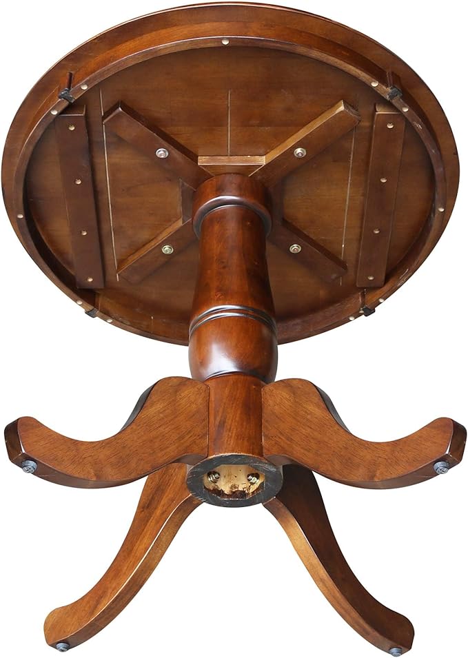 IC INTERNATIONAL CONCEPTS 30" Round Top Pedestal Table - 28.9" H