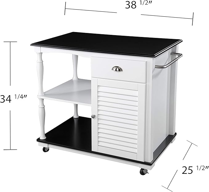 GOWE Muxlow Rolling Kitchen Island w/Storage