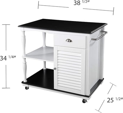GOWE Muxlow Rolling Kitchen Island w/Storage