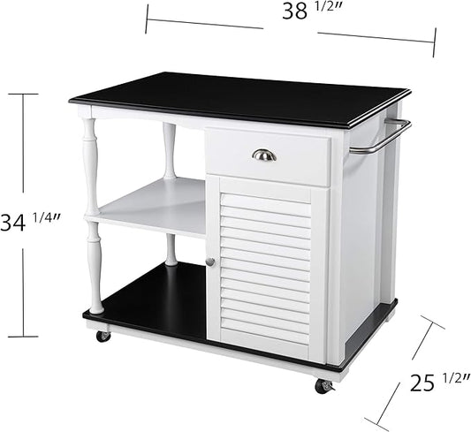 GOWE Muxlow Rolling Kitchen Island w/Storage