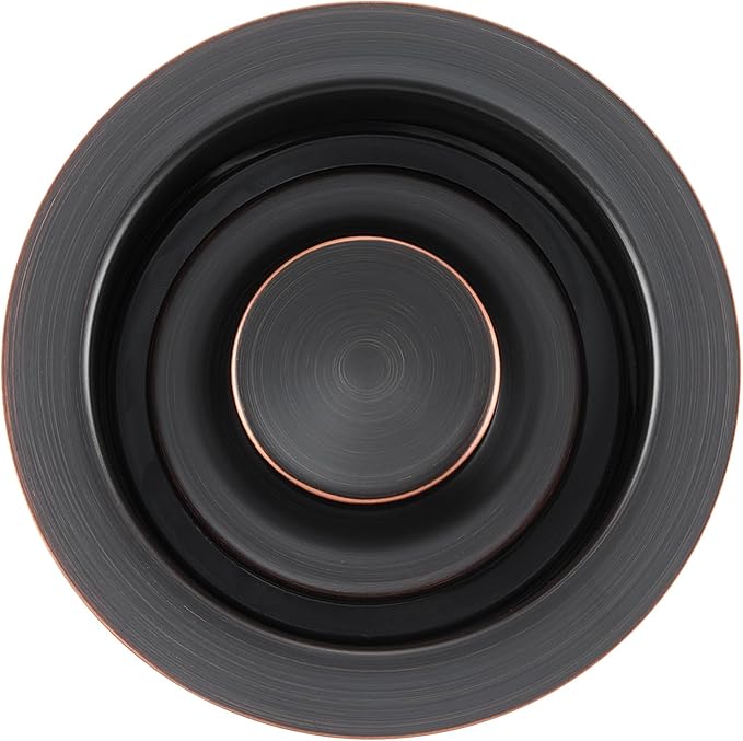Luxier GD02-O Kitchen Sink Garbage Disposal Flange and Stopper in Oil Rubbed Bronze