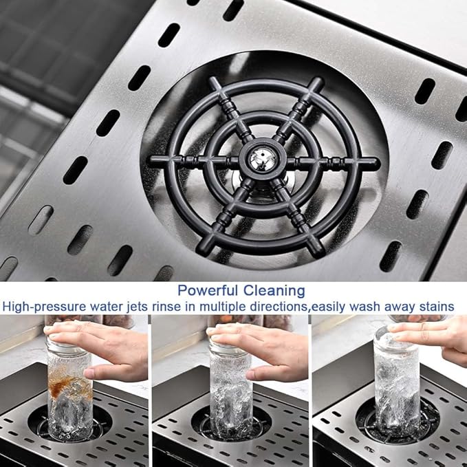 Black Kitchen Sink with Glass Rinser-Hovheir 31x20 Drop In Kitchen Sink Top Mount Workstation Sinks 16 Gauge Black Stainless Steel Single Bowl Deep Sinks with Cutting Board