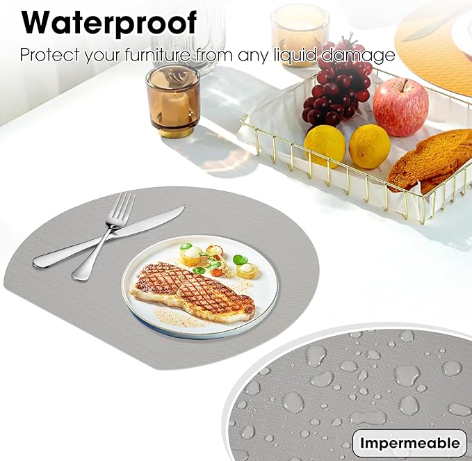 Drawer and Shelf Liner, Non-Slip Kitchen Cabinet Liners Non-Adhesive Thick Strong Grip Waterproof Washable Mats Protect Dresser Shelves Cupboard Bathroom Cabinets, Light Gray, 24 in X 20 FT